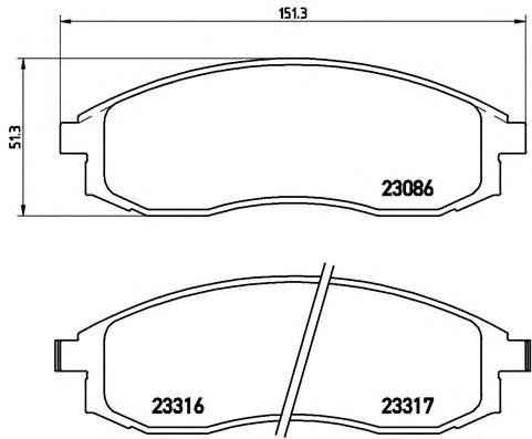 Тормозні колодки P54032 BREMBO