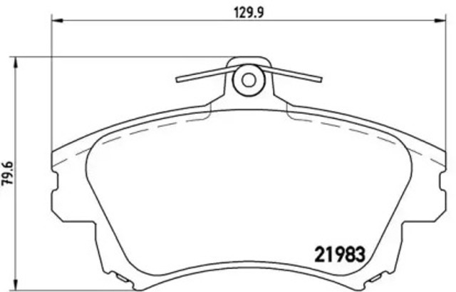 Колодки гальмівні дискові комплект P54036 BREMBO