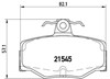 Задні колодки P56024 BREMBO