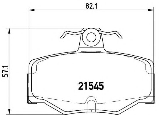 Колодки гальмівні задні дискові nissan almera (вир-во ashika) P 56 024