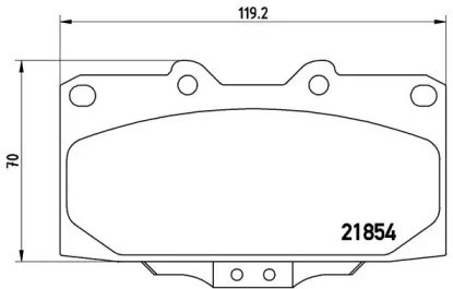 Передні гальмівні колодки P56034 BREMBO