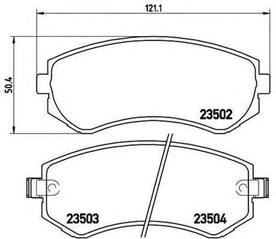 Гальмівні колодки P56039 BREMBO