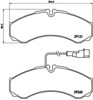 Колодки гальмові задні, дискові P56069 BREMBO