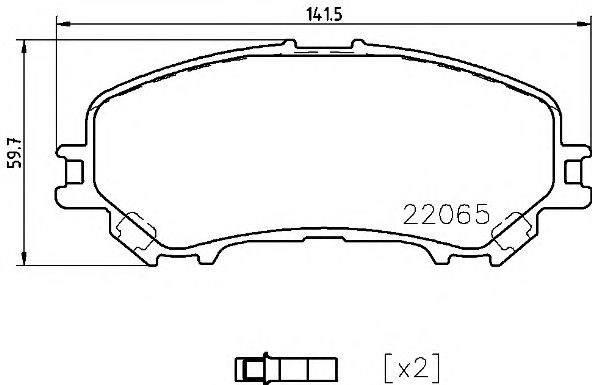 Колодки передні P56099 BREMBO