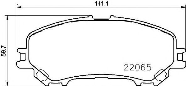 Колодки гальмівні дискові передні к-кт P 56 100