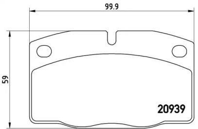 Дискові гальма P59005 BREMBO