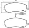 Колодки гальмівні дискові комплект P61104 BREMBO