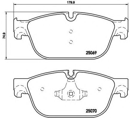 Колодки передні P61115 BREMBO