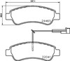 Колодки на гальмо задній дисковий P61125 BREMBO