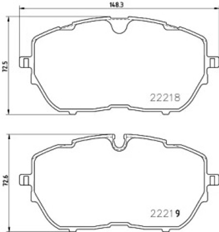 Колодки передні P61128 BREMBO
