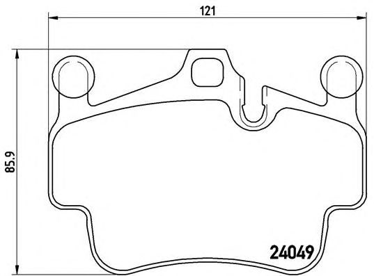 Колодки передні P65014 BREMBO