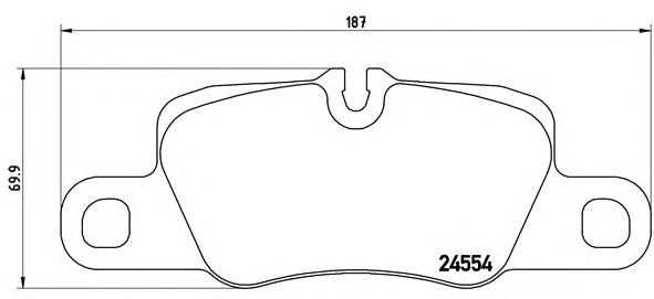 Колодки на гальмо задній дисковий P65020 BREMBO