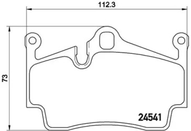 Задні дискові колодки P65028 BREMBO