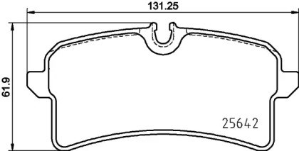 Задні колодки P65040 BREMBO