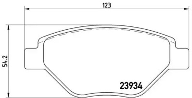 Колодки передні P68031 BREMBO