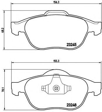Гальмівні колодки P68032 BREMBO