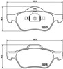 Колодки гальмівні передні, дискові P68048 BREMBO