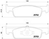 Колодки гальмівні передні, дискові P68059 BREMBO