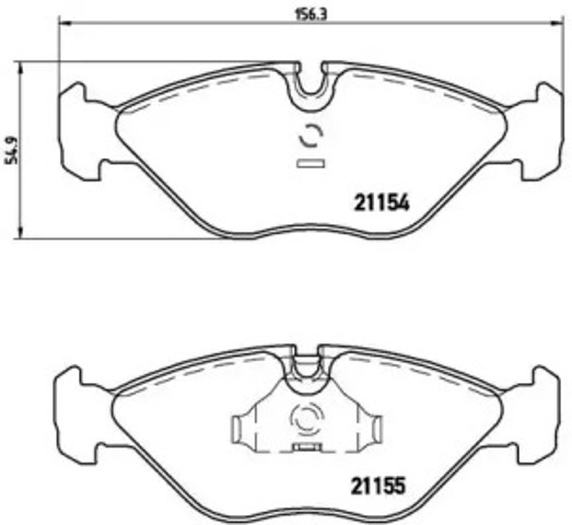 Передні гальмівні колодки P71005 BREMBO