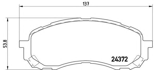 Гальмівні колодки P78015 BREMBO