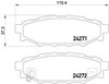 Колодки гальмові задні, дискові P78020 BREMBO