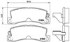 Колодки на гальмо задній дисковий P83015 BREMBO