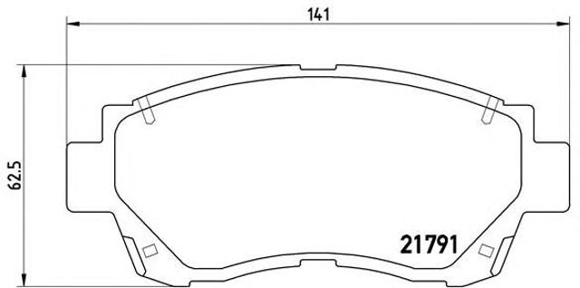 Тормозні колодки P83027 BREMBO