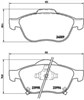 Колодки гальмівні передні, дискові P83043 BREMBO