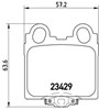 Задні дискові колодки P83045 BREMBO