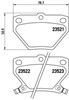 Задні гальмівні колодки P83052 BREMBO