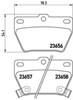 Комплект задніх колодок P83057 BREMBO