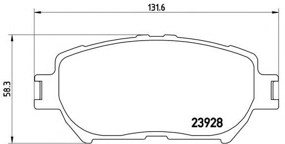 Колодки гальмівні передні, компл, P 83 062