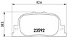 Колодки гальмові задні, дискові P83063 BREMBO