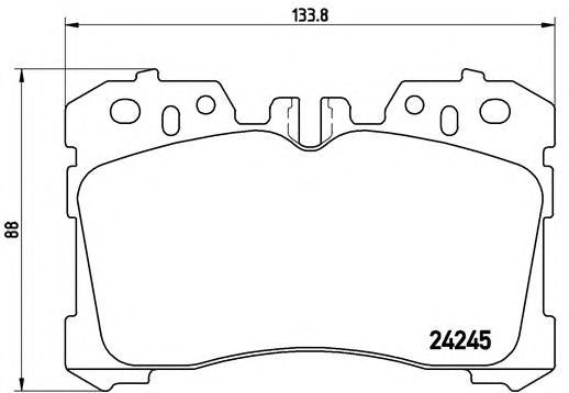 Гальмівні колодки P83075 BREMBO