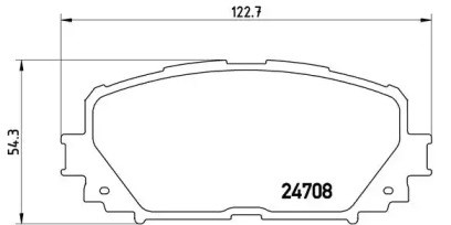 Комплект гальмівних колодок (дискових) P 83 101