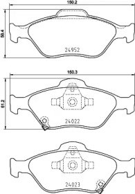 Тормозні колодки P83159 BREMBO