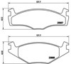 Колодки гальмівні передні, дискові P85024 BREMBO