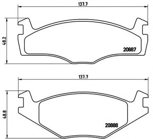 Колодки передні P85024 BREMBO