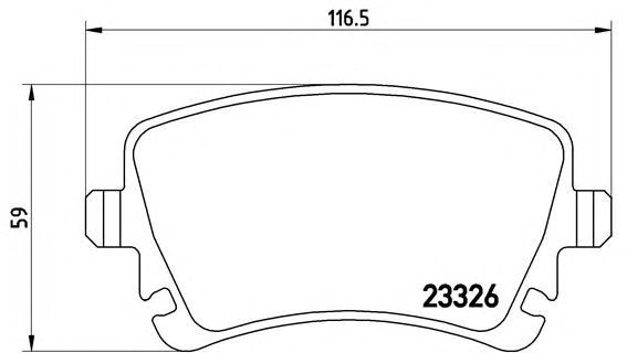 Задні гальмівні колодки P85064 BREMBO