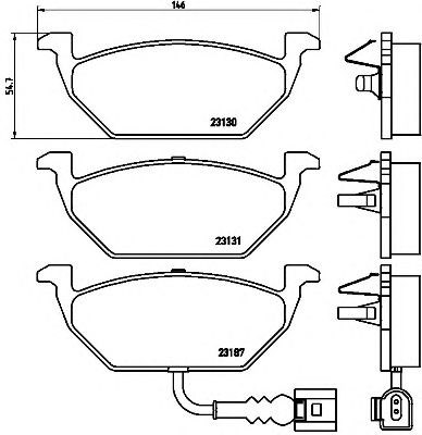 Колодки гальмівні передні, дискові P85072 BREMBO