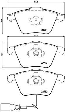 Передні гальмівні колодки P85079 BREMBO
