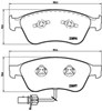 Колодки гальмівні дискові комплект P85102 BREMBO