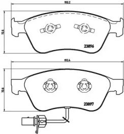 Тормозні колодки P85102 BREMBO