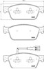 Колодки гальмівні передні, дискові P85141 BREMBO