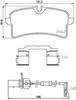 Задні гальмівні колодки P85151 BREMBO