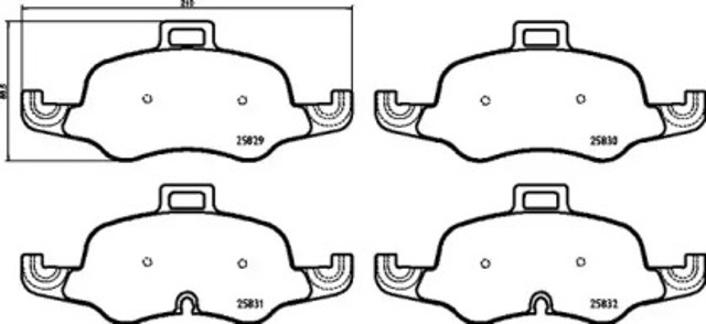 Колодки передні P85160 BREMBO