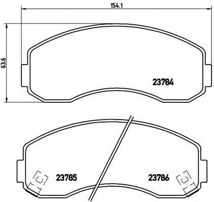 Колодки передні P99003 BREMBO