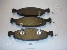 Передні гальмівні колодки PA097AF JAPANPARTS