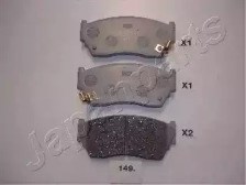 Колодки передні PA149AF JAPANPARTS