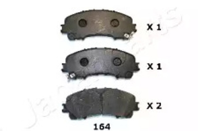 Передні гальмівні колодки PA164AF JAPANPARTS